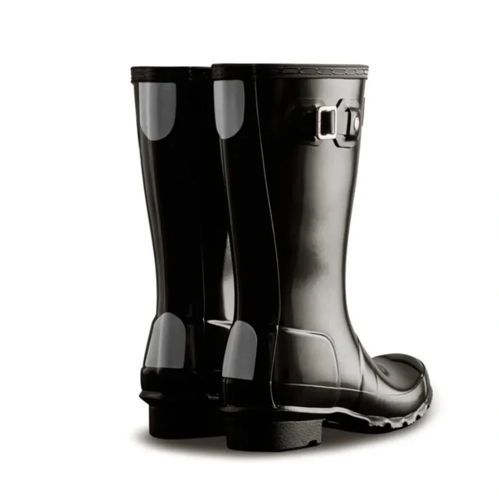 Hunter Black Gloss Rain Boots